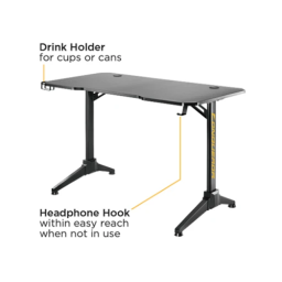 კომპიუტერის მაგიდა - Vertex VX-GD-01B Conqueror Gaming Desk Black