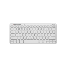 უკაბელო ტენვადი კლავიატურა - Trust Lyra Compact White Rechargeable WL BT