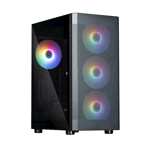 Case - Zalman I4 TG Black - 4x120 Fan RGB