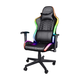 კომპიუტერის სკამი - Trust GXT 716 Rizza RGB Led Gaming Chair + Power Bank 10000 mAh