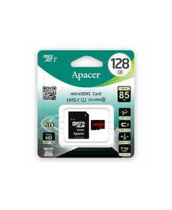 მეხსიერება - Micro SD Card Apacer 128 GB + Adapter