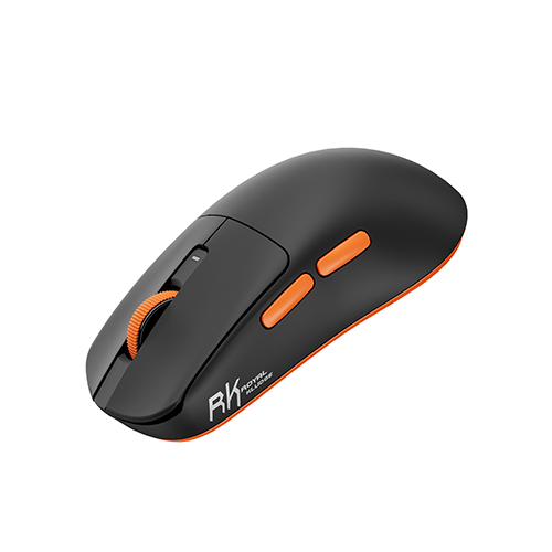 უკაბელო ტენვადი Bluetooth მაუსი - Royal Kludge RK M30 Black-Orange Rechargeable WL BT