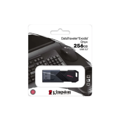 ფლეშ მეხსიერება - Kingston DataTraveler Exodia Onyx 256 GB USB 3.2 Black