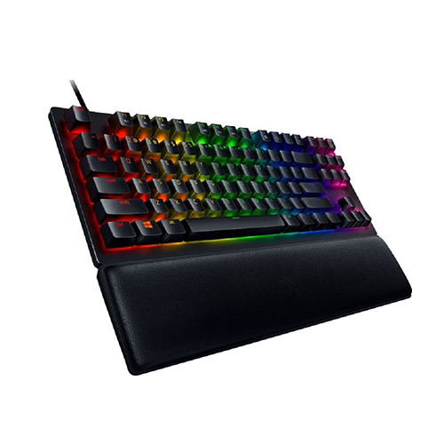 მექანიკური კლავიატურა - Razer Huntsman V2 TKL RGB 87key USB Black Red Switch EN