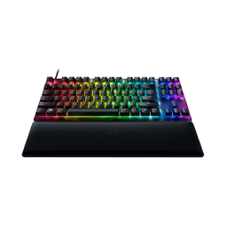 მექანიკური კლავიატურა - Razer Huntsman V2 TKL RGB 87key USB Black Purple Switch RU