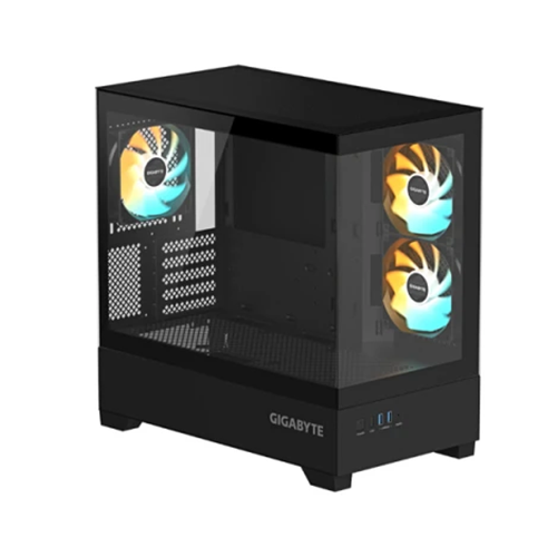ქეისი - Gigabyte C201P Panoramic Black - 3x120 Fan ARGB