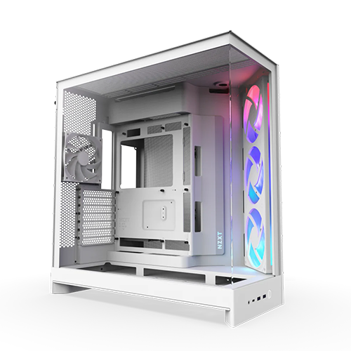 ქეისი - NZXT H9 Flow White - 3x140 Fan ARGB