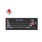 მექანიკური კლავიატურა - Keychron V2 K Pro Red Switch RGB Black Carb