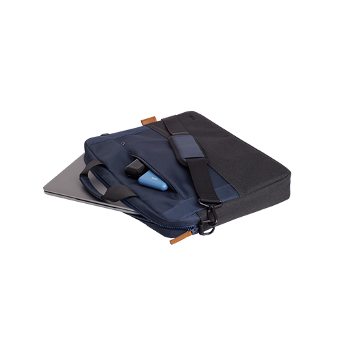 ნოუთბუქის ჩანთა - Trust Lisboa Black-Blue For 16 Inch