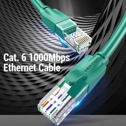 ინტერნეტის კაბელი - Vention Cat6 1მ Green