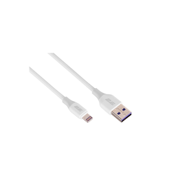 მობილურის კაბელი - 2E Glow 1მ White