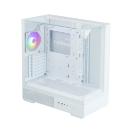 ქეისი - Zalman P40 Prism White - 1x120 Fan ARGB