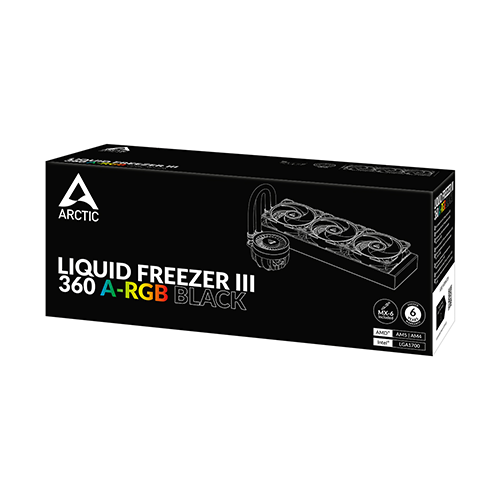 პროცესორის წყლის გაგრილება - Arctic Liquid Freezer III 360 mm ARGB Black