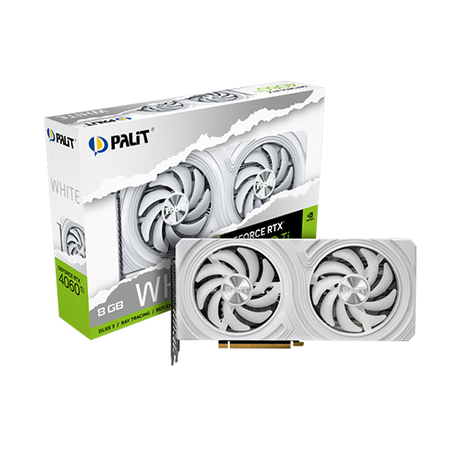 ვიდეობარათი - Palit RTX 4060 Ti 8 GB White