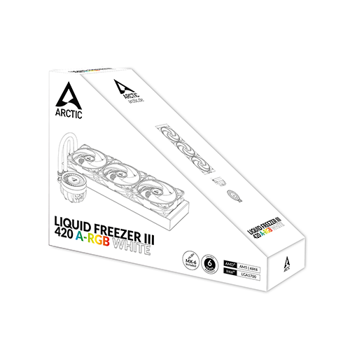 პროცესორის წყლის გაგრილება - Arctic Liquid Freezer III 420 mm ARGB White