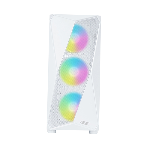 ქეისი - 2E Gaming Aruba G3313W White - 5x120 Fan ARGB