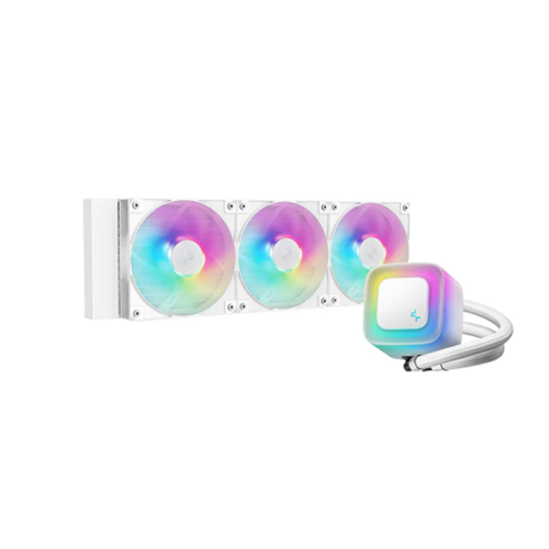 პროცესორის წყლის გაგრილება - Deep Cool LE360 V2 360 mm ARGB White