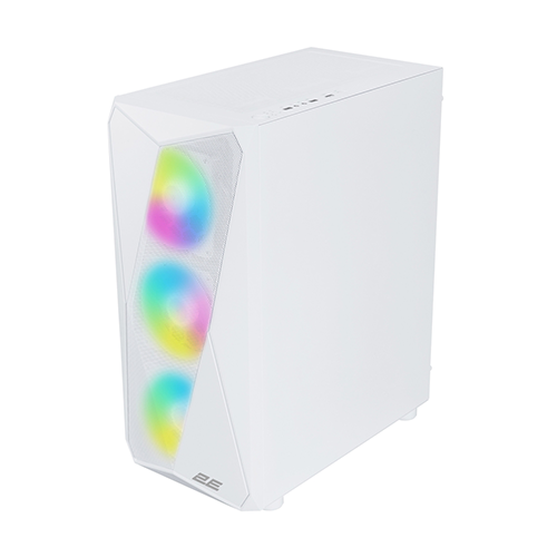 ქეისი - 2E Gaming Aruba G3313W White - 5x120 Fan ARGB