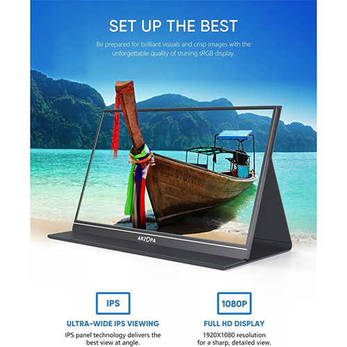 მონიტორი - Arzopa S1 Table 15.6 FHD Mini HD USB Type-C