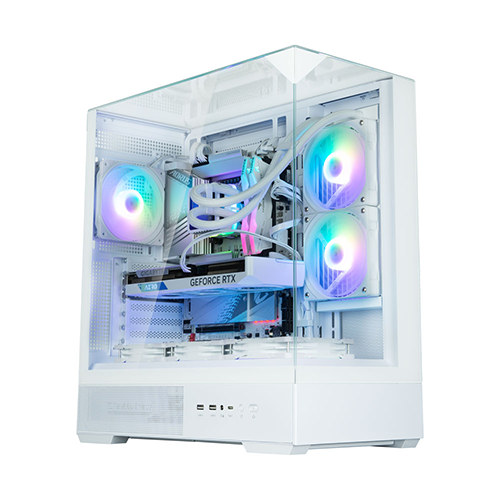 ქეისი - Zalman P40 Prism White - 1x120 Fan ARGB