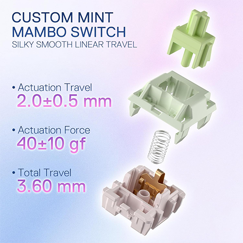 მექანიკური კლავიატურა - Redragon K709WBP Nova Pro L Linear Switch