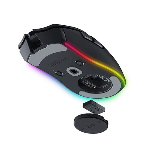 უკაბელო ტენვადი Bluetooth მაუსი - Razer Cobra Pro RGB Black WL BT