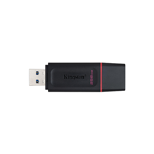 ფლეშ მეხსიერება - Kingston DataTraveler Exodia 256 GB USB 3.2 Black-Red