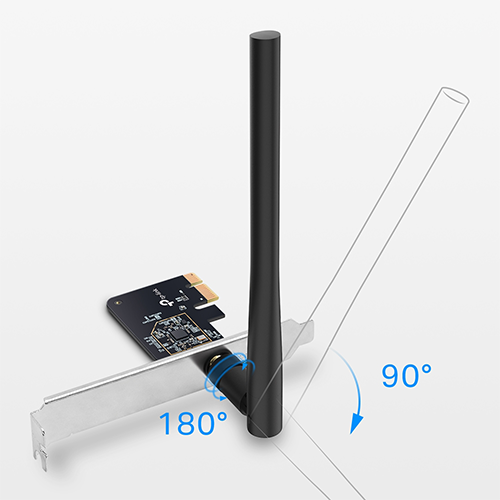 PCI Wi-Fi მიმღები - TP-Link Archer T2E AC600