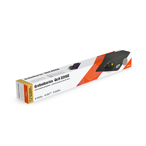 მაუსპადი - SteelSeries QcK Edge L Black - 45x40 სმ