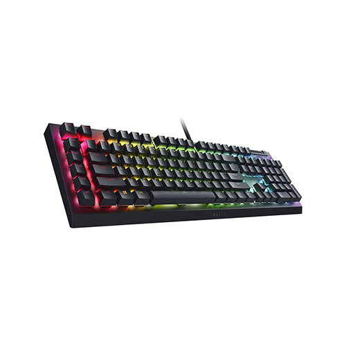 მექანიკური კლავიატურა - Razer BlackWidow V4 X RGB Yellow Switch RU Black