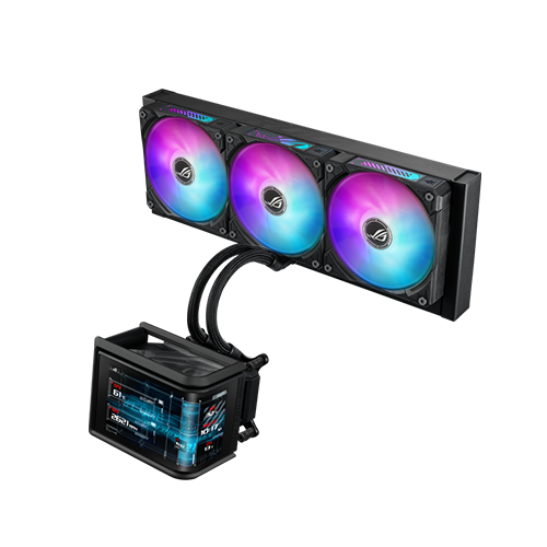პროცესორის წყლის გაგრილება - Asus Rog Strix Ryuo IV SLC 360 mm ARGB Black