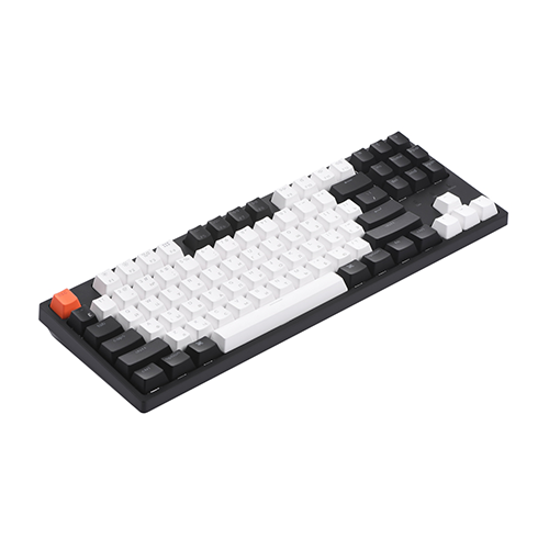 მექანიკური კლავიატურა - Keychron C1 Gateron Blue Switch RGB Black