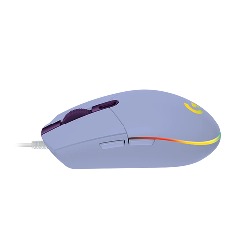 მაუსი - Logitech G203 Lightsync Corded Lilac