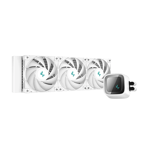 პროცესორის წყლის გაგრილება - Deep Cool LS720 WH 360 mm White ARGB