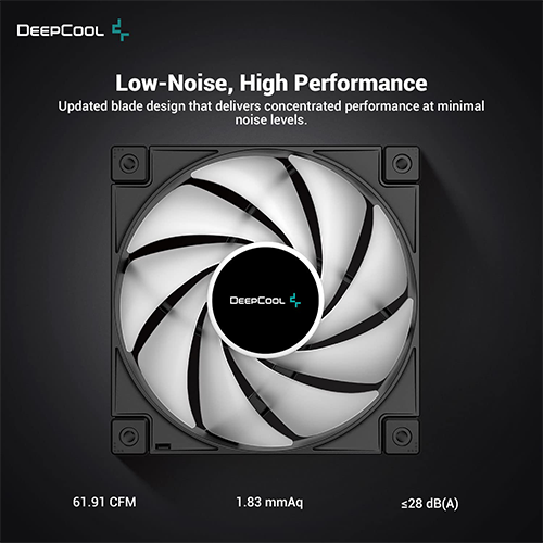 ქეისის გაგრილება - Deep Cool FC 120 ARGB LED Black - 3x120 Fan