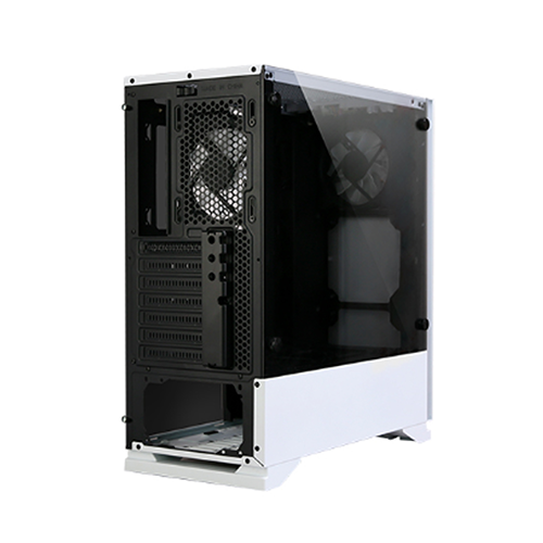 ქეისი - Zalman S5 White - 1x120 Fan RGB + 1x120 Fan