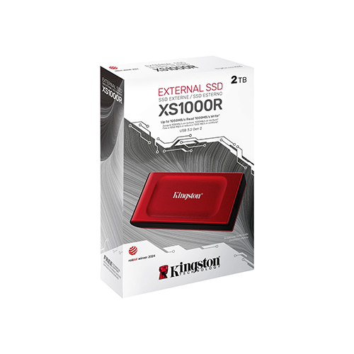 გარე M2 SSD ვინჩესტერი - Kingston 2 TB XS1000R Red