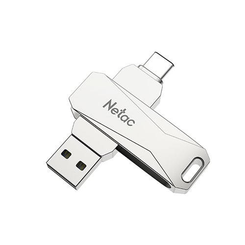 ფლეშ მეხსიერება - Netac U782C USB 3.0+Type-C 256 GB