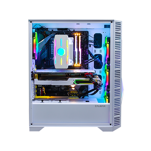 ქეისი - Zalman Z3 Iceberg White - 2x120 Fan RGB