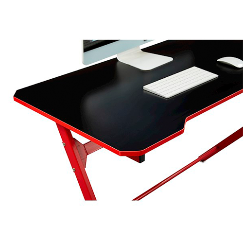 კომპიუტერის მაგიდა - Furnee TE-008 Gaming Desk Red-Black