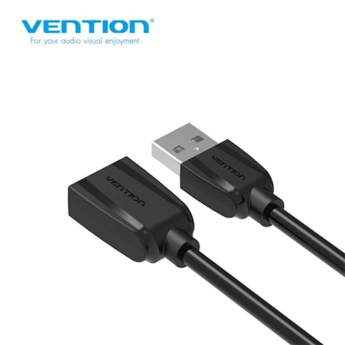 USB დამაგრძელებელი - Vention USB 2.0 A Male To A Female Extension Cable Black 3მ