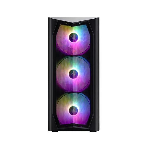 ქეისი - Zalman N4 REV.1 Black - 3x120 Fan RGB + 3x140 Fan LED