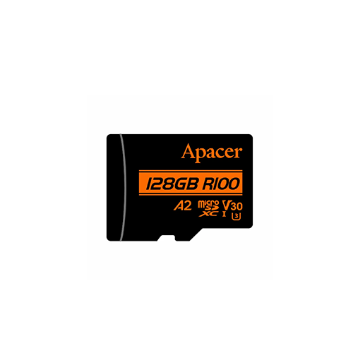 მეხსიერება - Micro SD Card Apacer V30 128 GB + Adapter