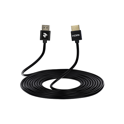 HDMI კაბელი - 2E Slim High Speed Aluminum Black 2 მ