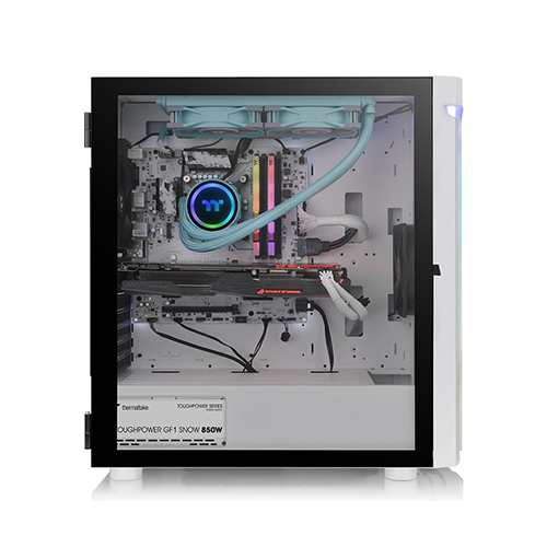 ქეისი - Thermaltake H590 TG Snow ARGB White - 2x120 Fan