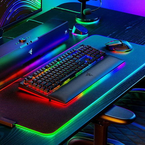 მექანიკური კლავიატურა - Razer BlackWidow V4 Pro RGB Yellow Switch EN Black