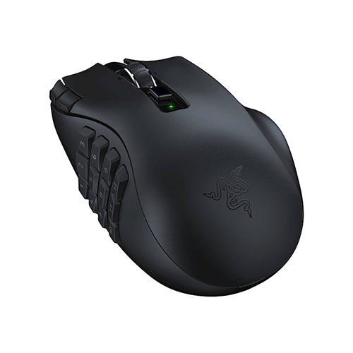 უკაბელო ტენვადი Bluetooth მაუსი - Razer Mouse Naga V2 HyperSpeed Black Rechargeable WL BT