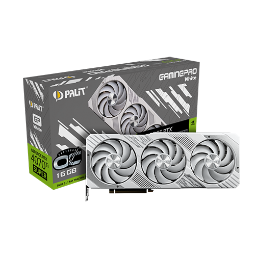 ვიდეობარათი - Palit RTX 4070 Ti 16 GB Gaming Pro Super Oc White