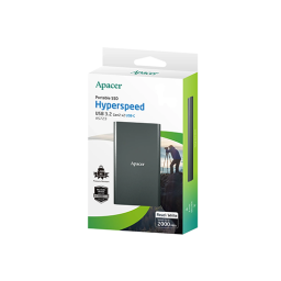გარე SSD ვინჩესტერი - Apacer 2 TB AS723 Titanium Black
