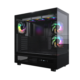 ქეისი - Fantech Lumina CG86 - 6x120 Fan ARGB Black